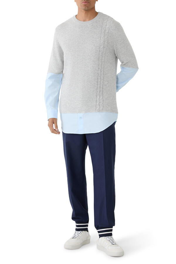 Wool and Cashmere Blend Pullover