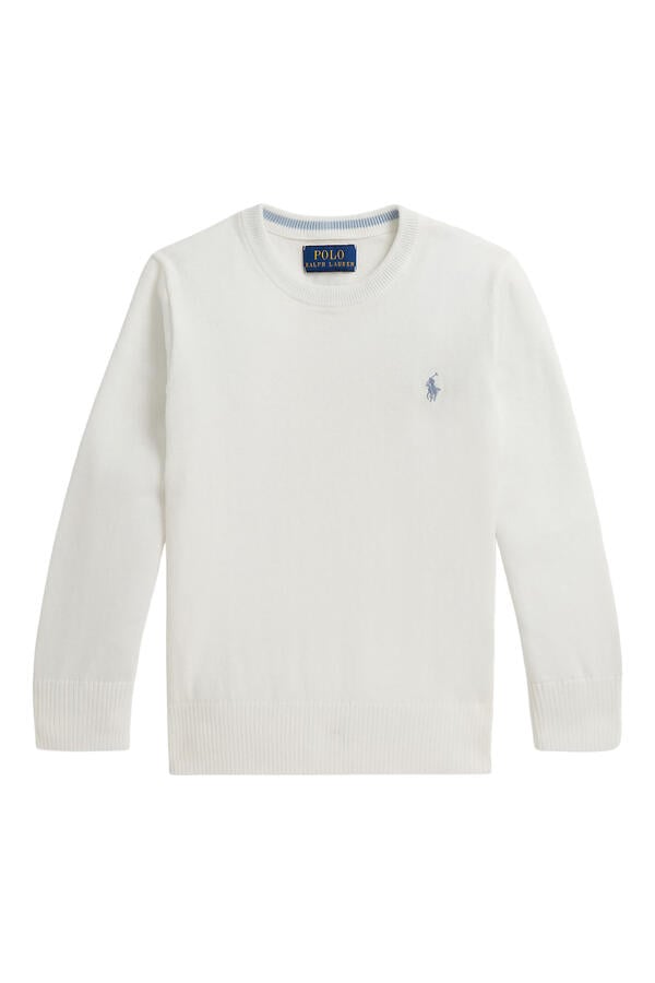 Kids Embroidered Crewneck Sweater