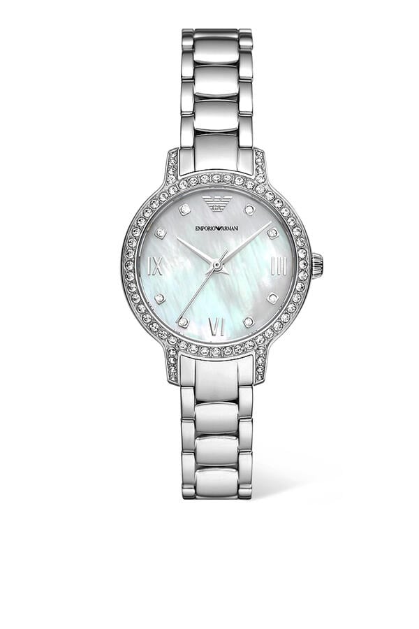 Cleo Stone Set 32mm Stainless Steel Watch