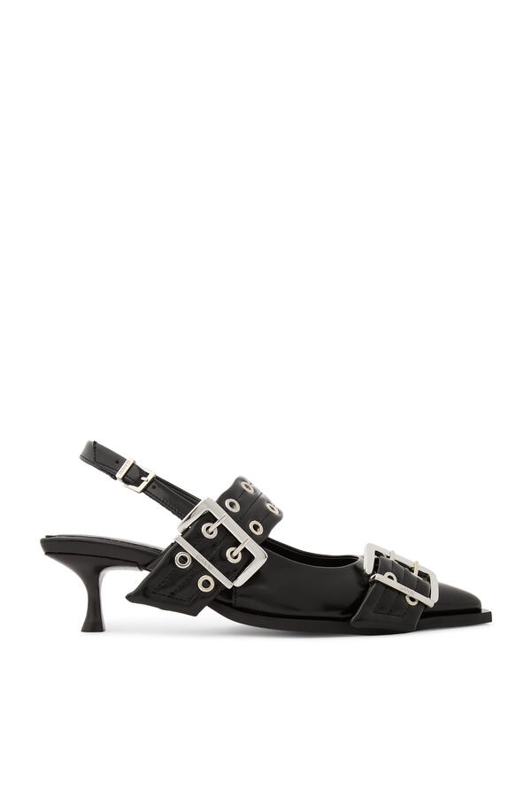 Feminine Buckle 30 Open Cut Pumps
