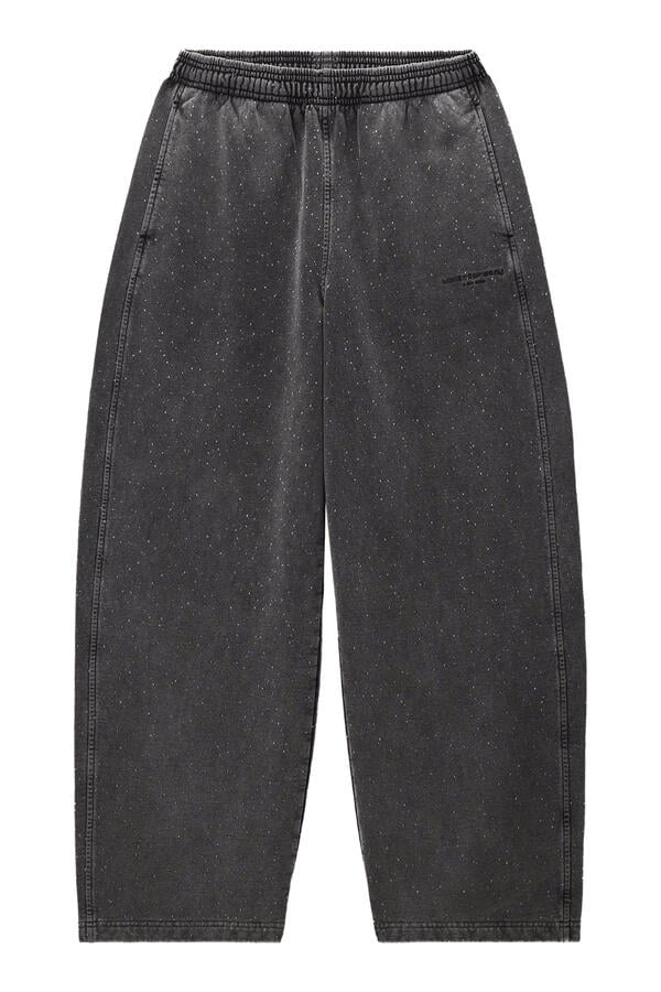 Rhinestone-Embellished Sweatpants 