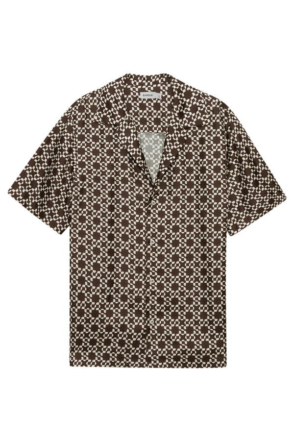 Casper Printed Silk Shirt 