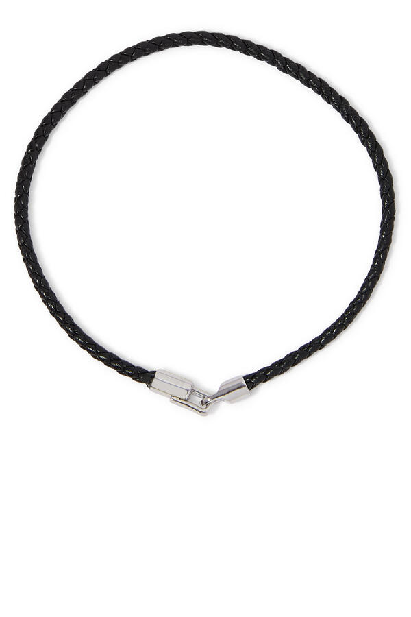 Cruz Leather Bracelet, Sterling Silver