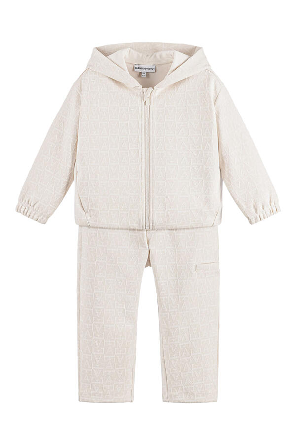 Kids Hooded Monogram Tracksuit