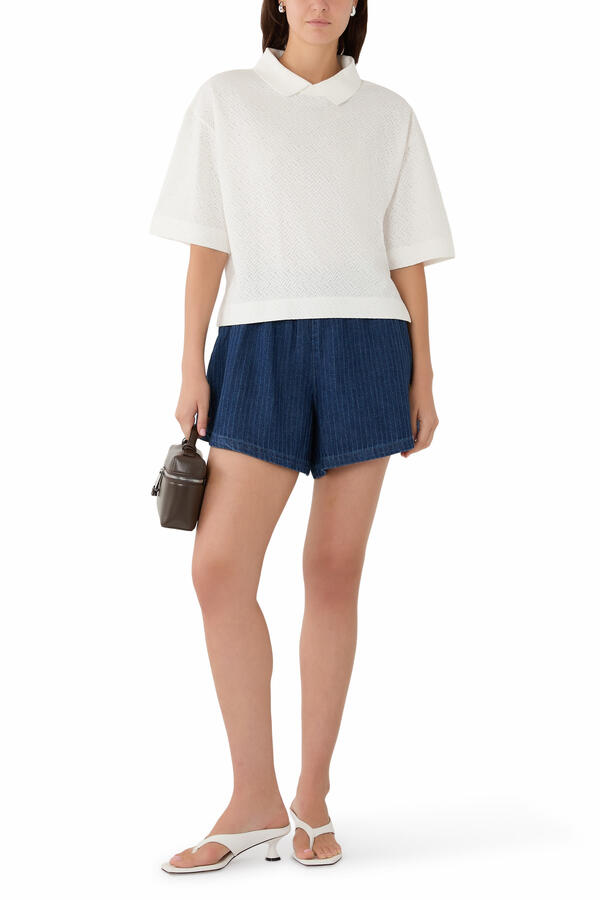 Chevron Pattern Short Sleeve Shirt