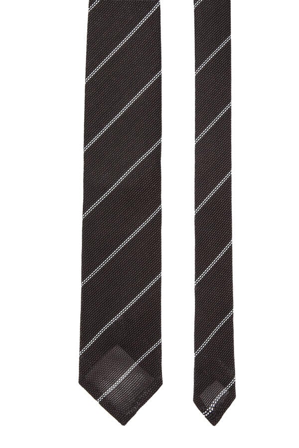 Striped Grenadine Silk Tie