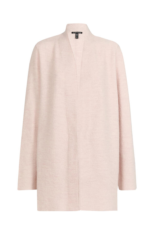 Lightweight Boiled Wool High Collar Jacket