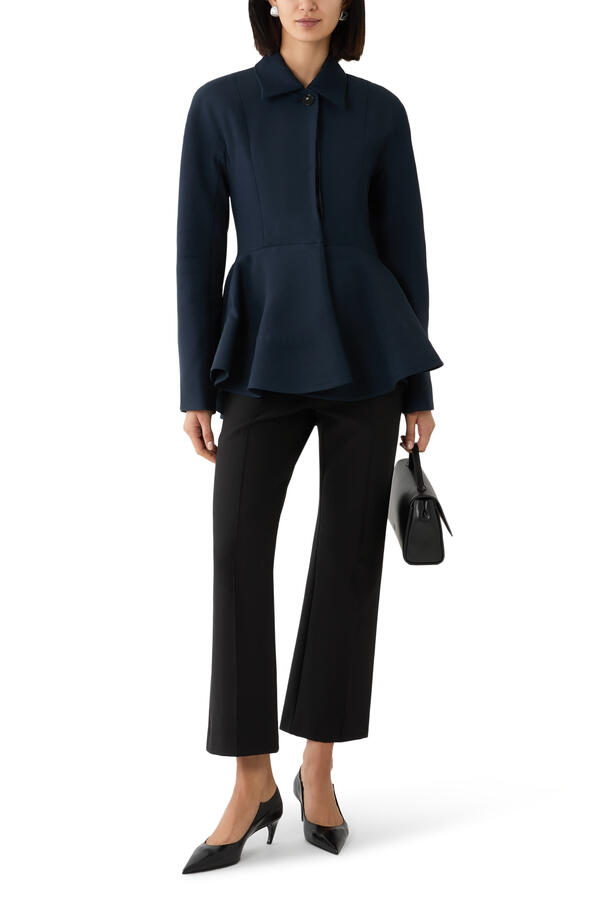 Niki Mid-Rise Pintuck Crop Flare Pant