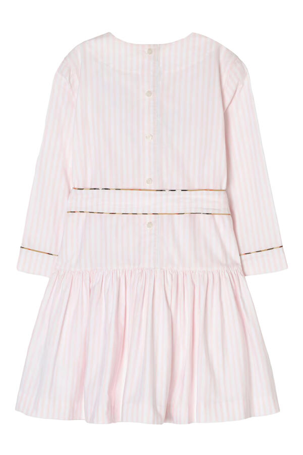 Kids Long Sleeves Check Oxford Dress