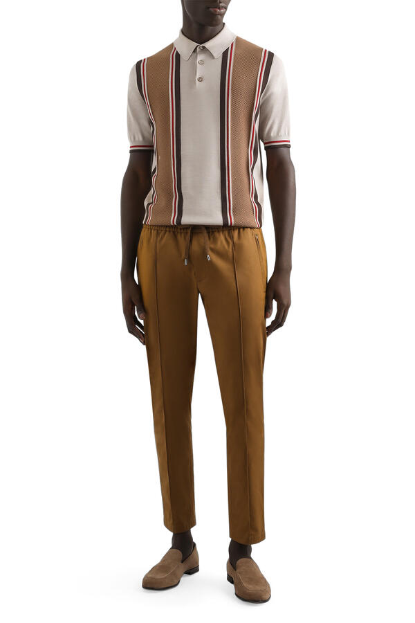 Satin Silk Polo Shirt