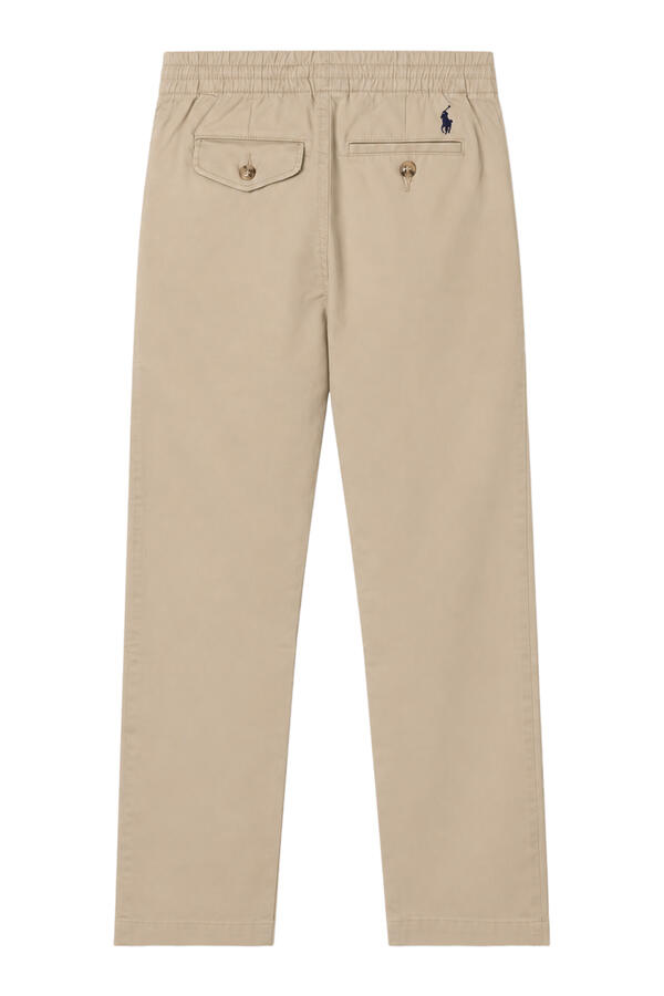 Kids Logo Embroidered Elasticated Chino Trousers