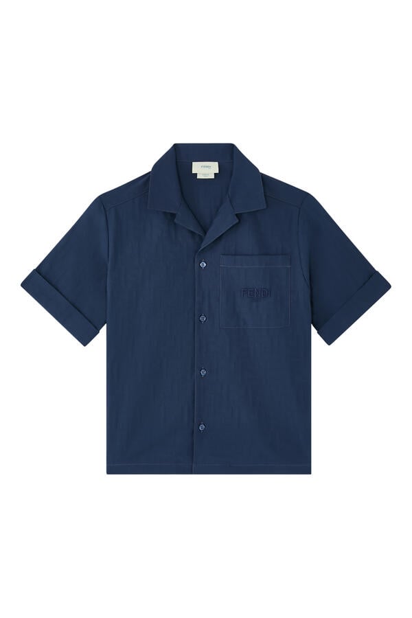 Kids Jacquard Cotton Shirt
