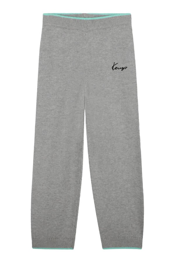 Kids Logo-Embroidered Knitted Trousers