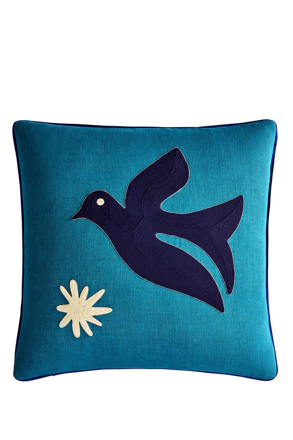 Playa Corded Bird Cushion