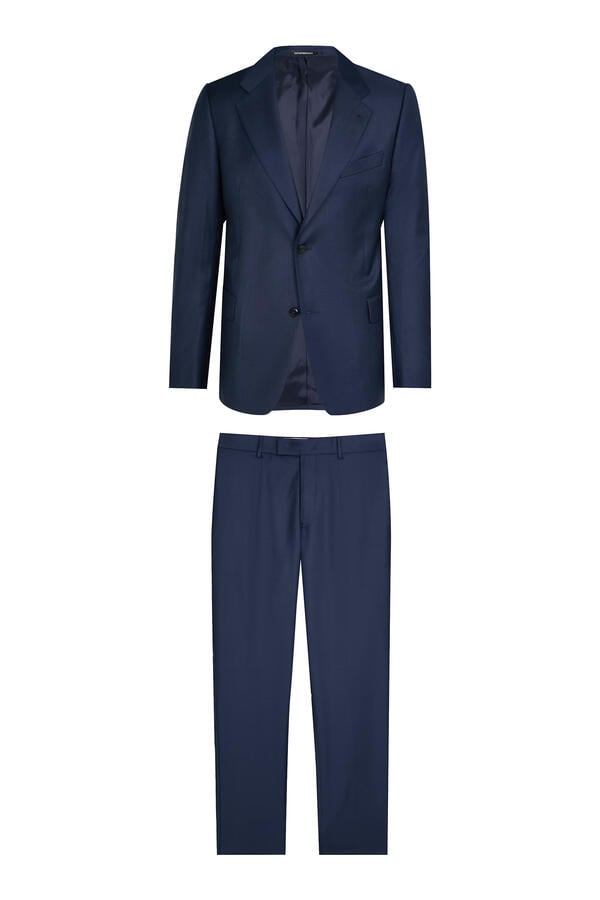 Single-Breasted Suit and Flat-Front Trousers Set