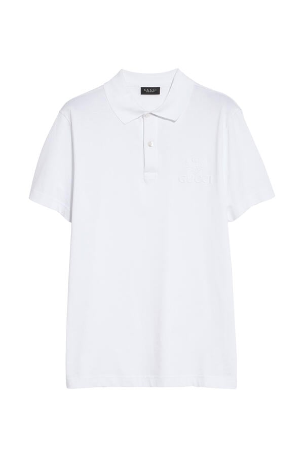  Cotton Jersey Polo Shirt with Embroidery 