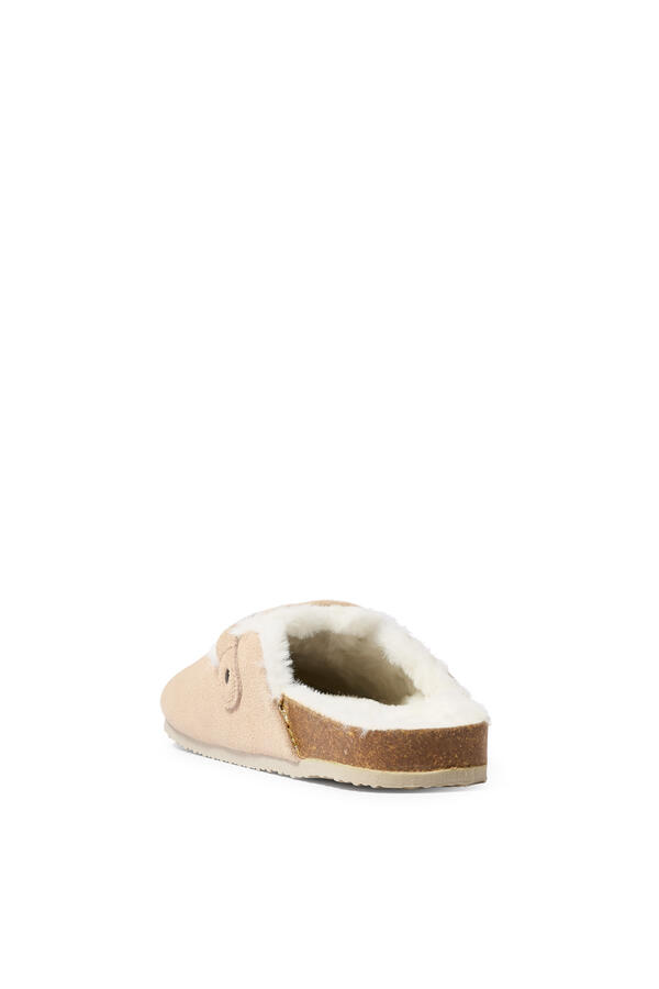 Suede Corkbed Mule Slippers 