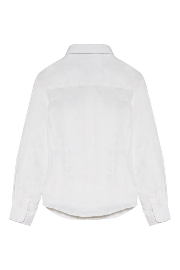 Kids Linen Button Up Shirt