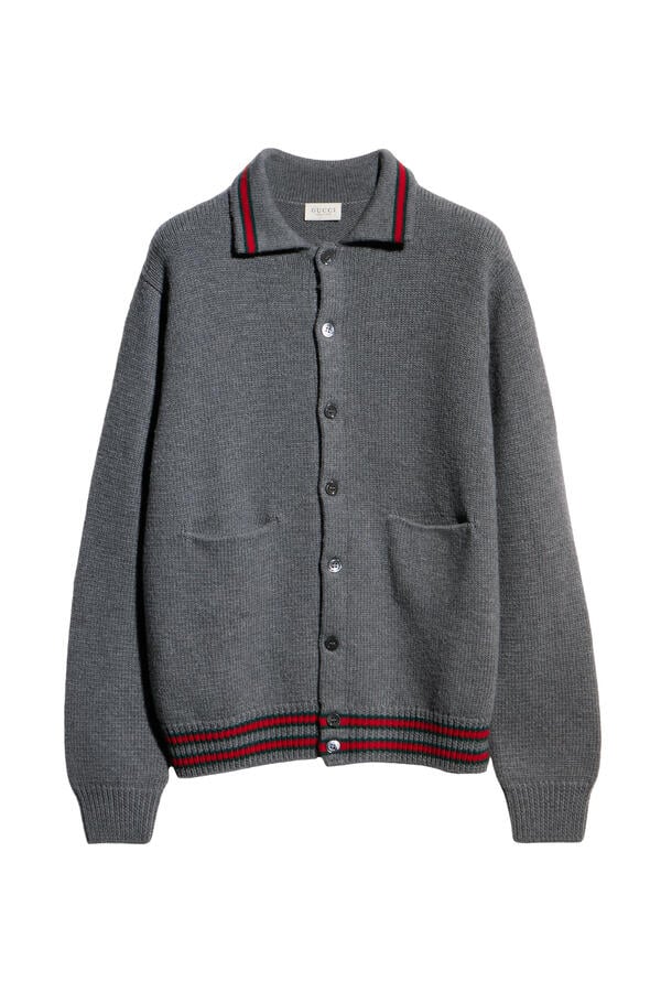 Kids Long Sleeve Polo Cardigan
