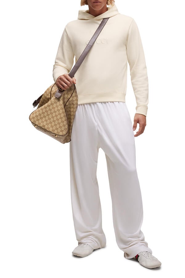 Cashmere Jersey Sweatshirt with Embroidery 