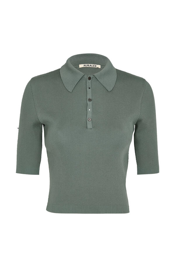 Cotton High Gauge Rib Knit Polo