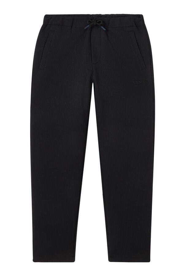 Kids Quilted Loose-Fit Jersey Trousers