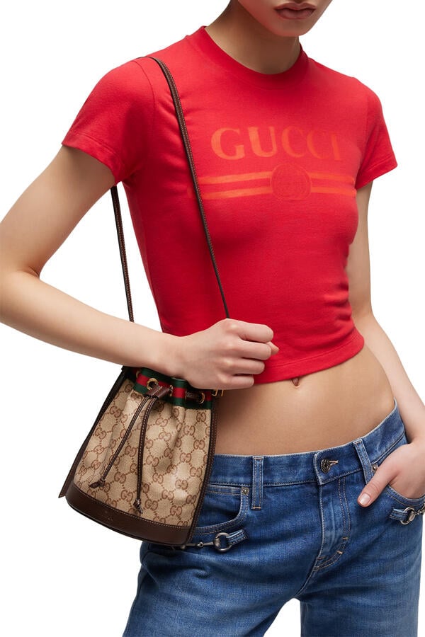Mini Bucket Bag with Web