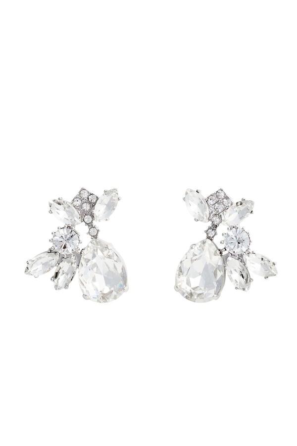 Multi Crystal Cluster Earrings