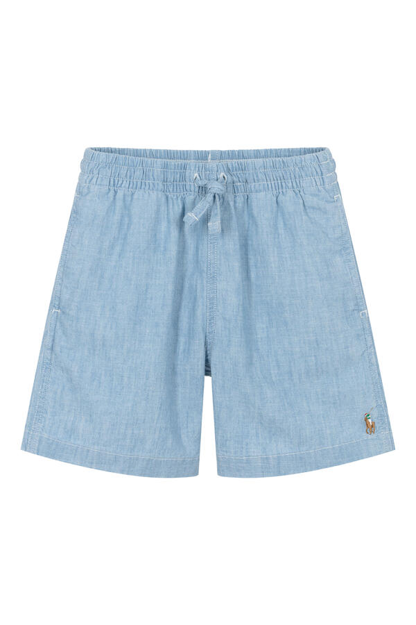 Kids Big Fit Cotton Chambray Shorts