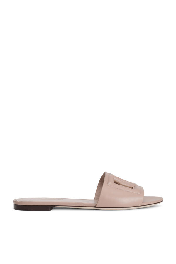 Calfskin Slides with DG Logo
