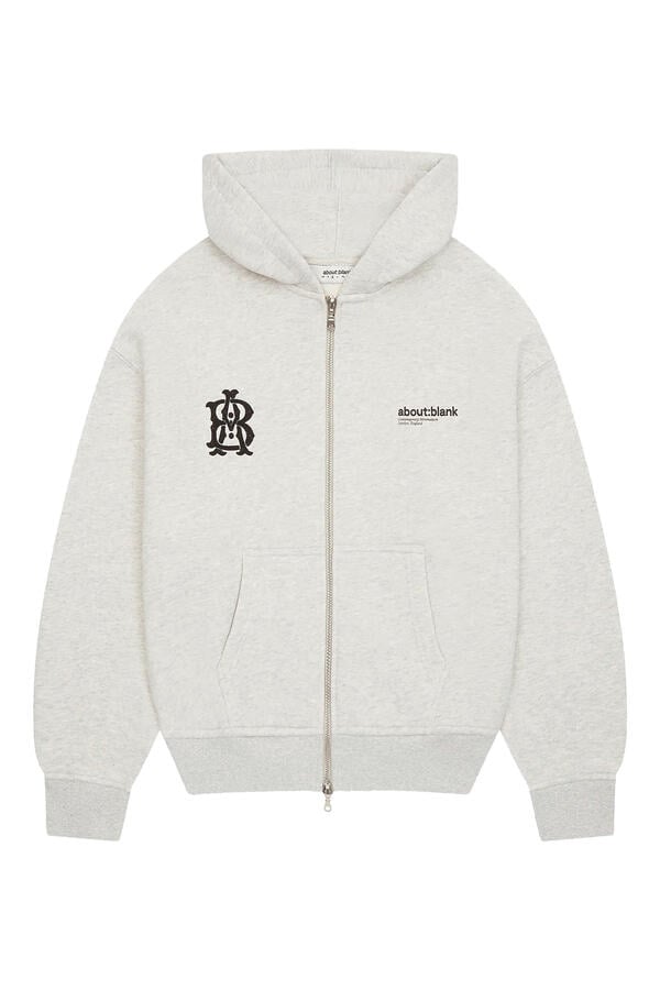 Dual Logo Zip Hoodie