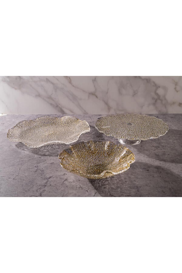 Special Gold Scalloped Bowl