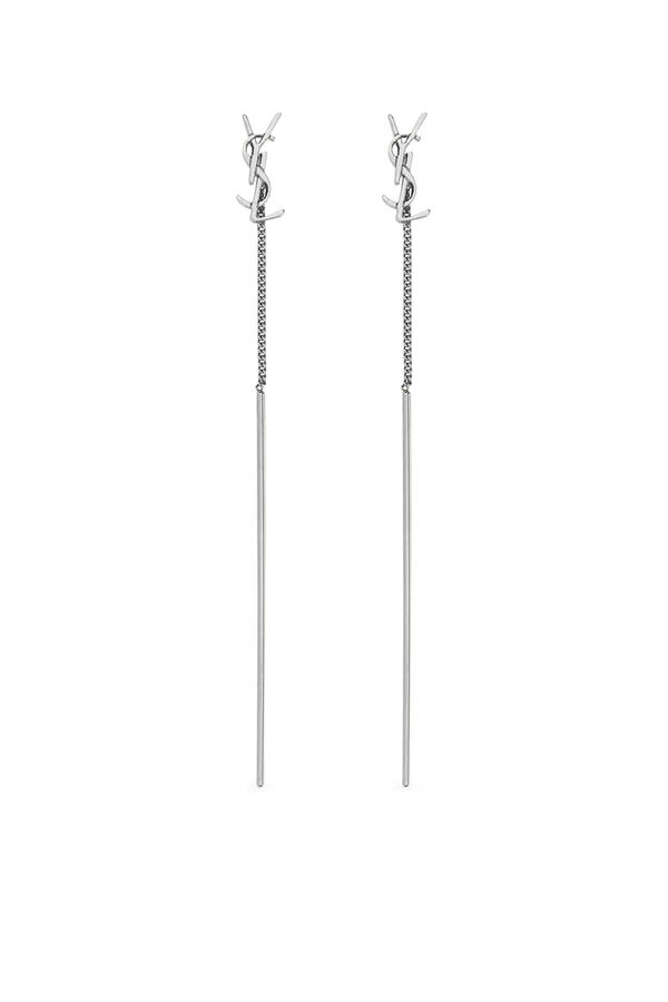 Cassandre Threader Earrings in Metal, Brass