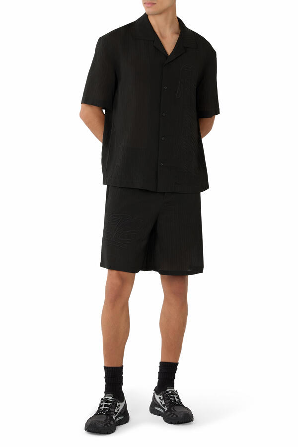 Handstyle Logo Bowling Shirt
