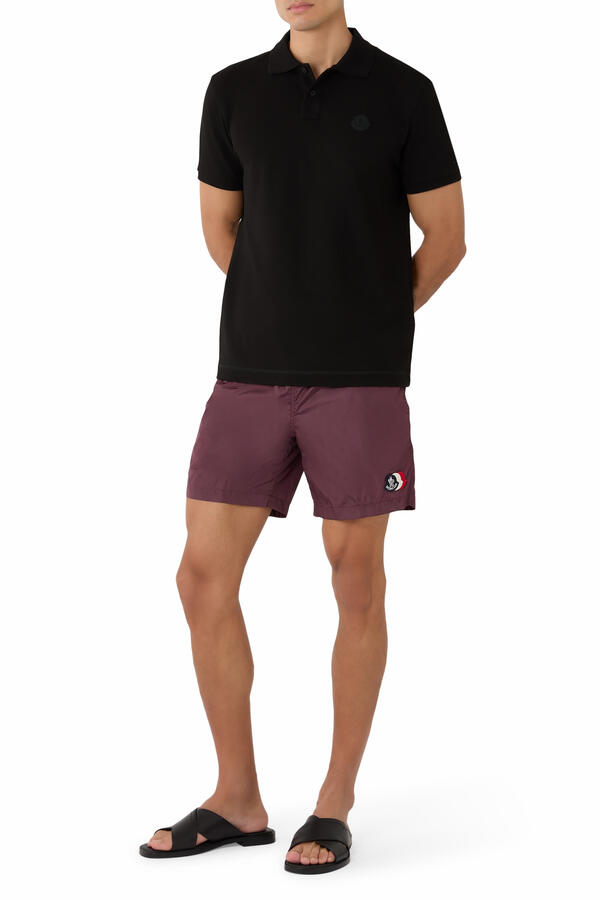 Logo Patch Swim Shorts