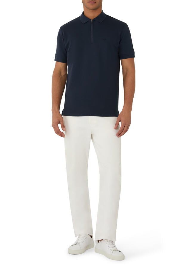 Partial Zip Polo Shirt