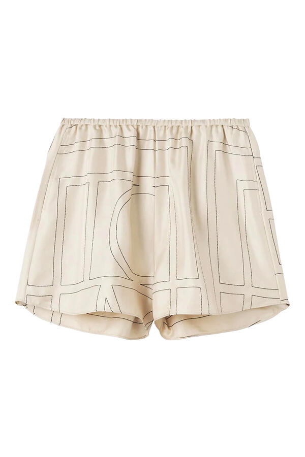 Monogram Silk PJ Shorts