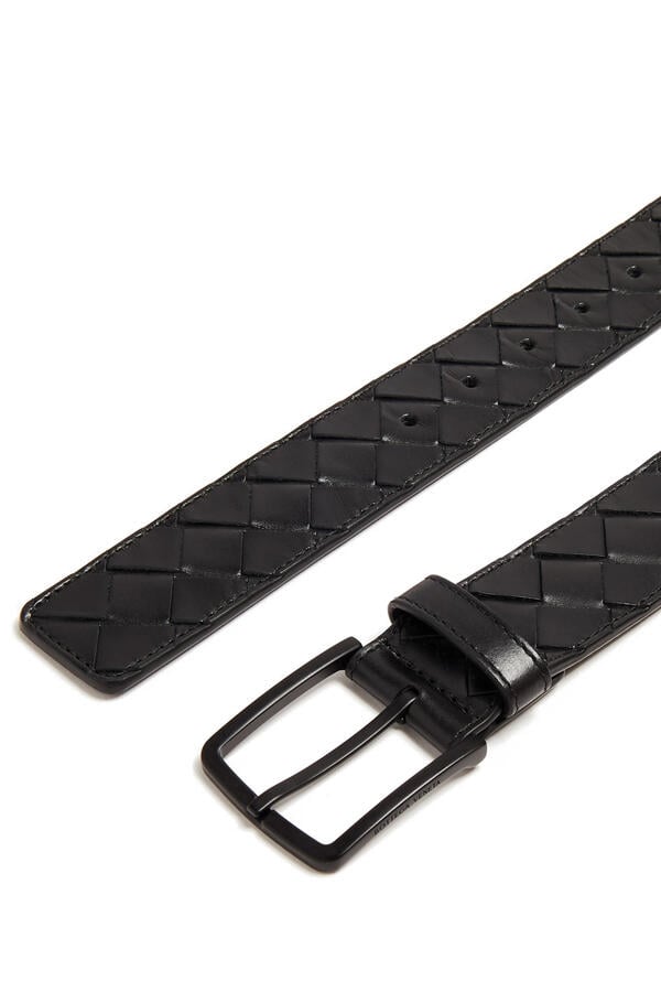 Intrecciato Leather Belt