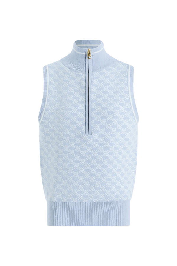 Vincent Half-Zip Knit Vest 