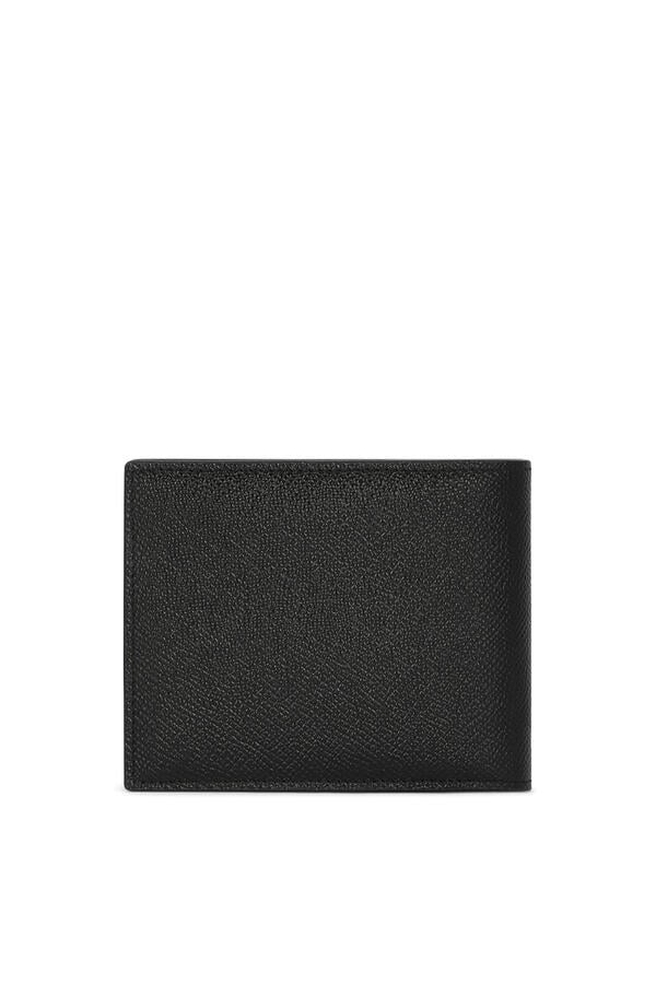 Calfskin Wallet with Coin Pocket & Logo Tag