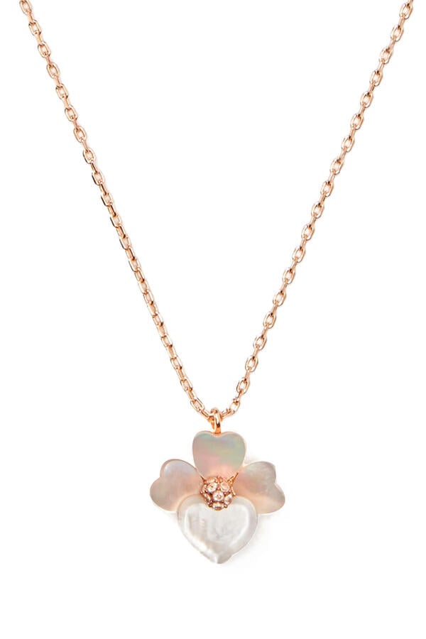 Precious Pansy Mini Pendant Necklace