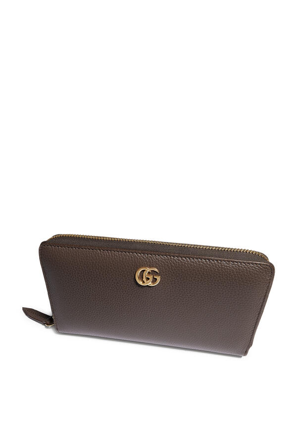 Bi-Color GG Marmont Zip Around Wallet