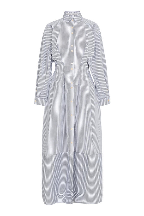 Vessel Striped Midi Dress
