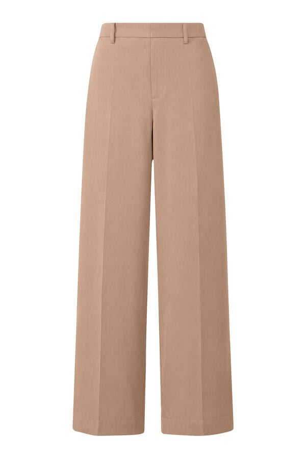 Satin Wide Leg Trousers