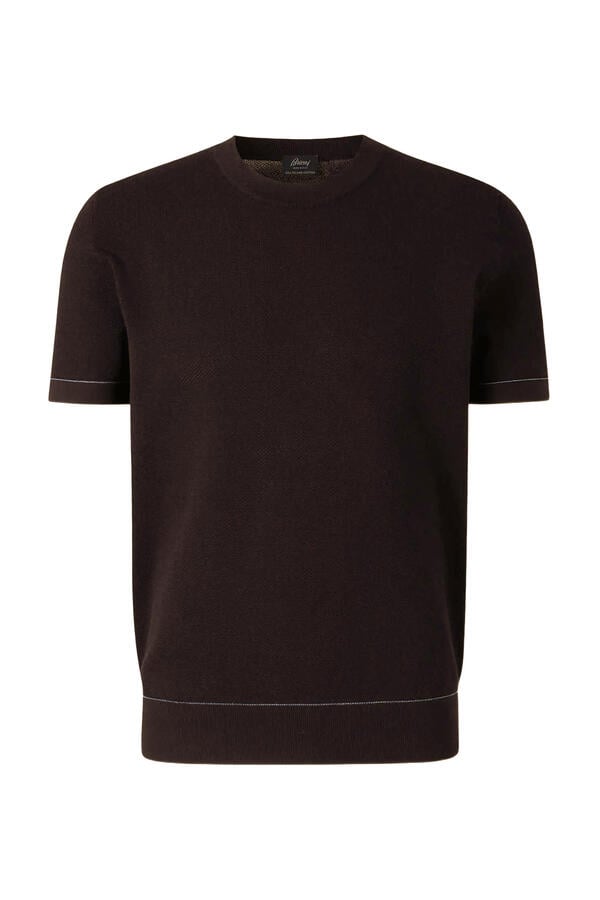 Ribbed Hem and Cuffs T-Shirt