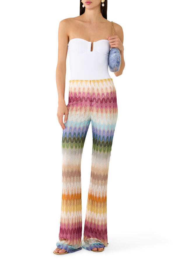 Chevron Rachel Flared Pants
