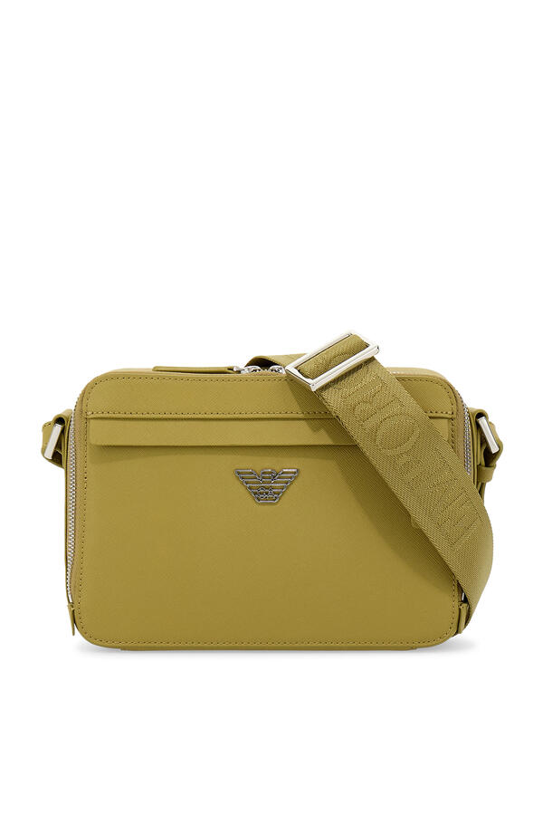 ASV Regenerated Saffiano Leather Mini Camera Bag with Eagle Plate