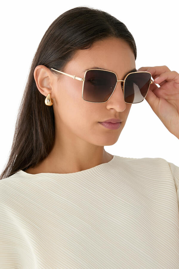 KGL1047 Gradient Lens Square Sunglasses