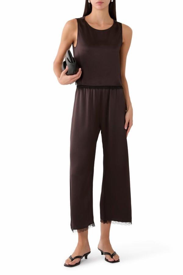 Barb Lace Crop Sleeveless Top