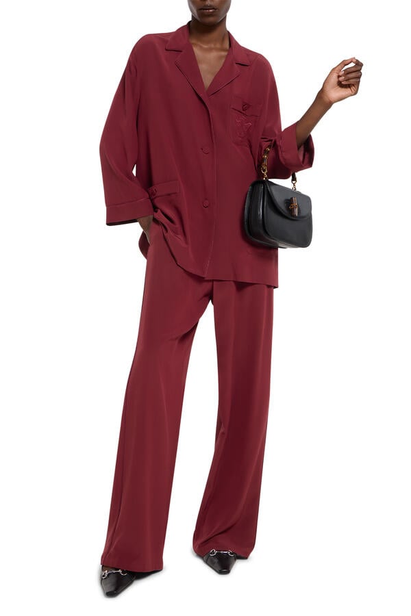 Silk Crêpe De Chine Pants